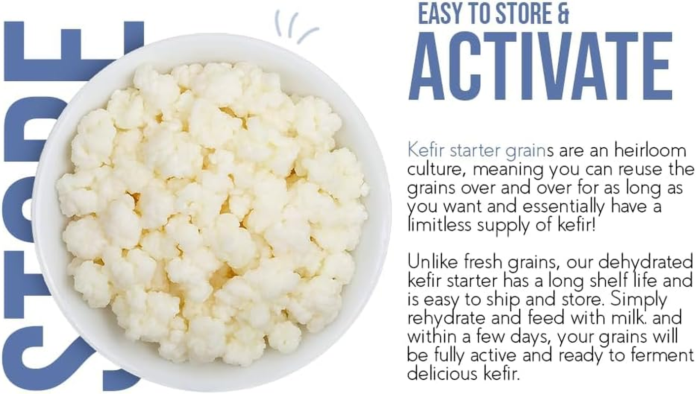 Dough Dough at Home Milk Kefir Grains Starter Culture, 15 Grams - Dehydrated Easy to Use image number 5