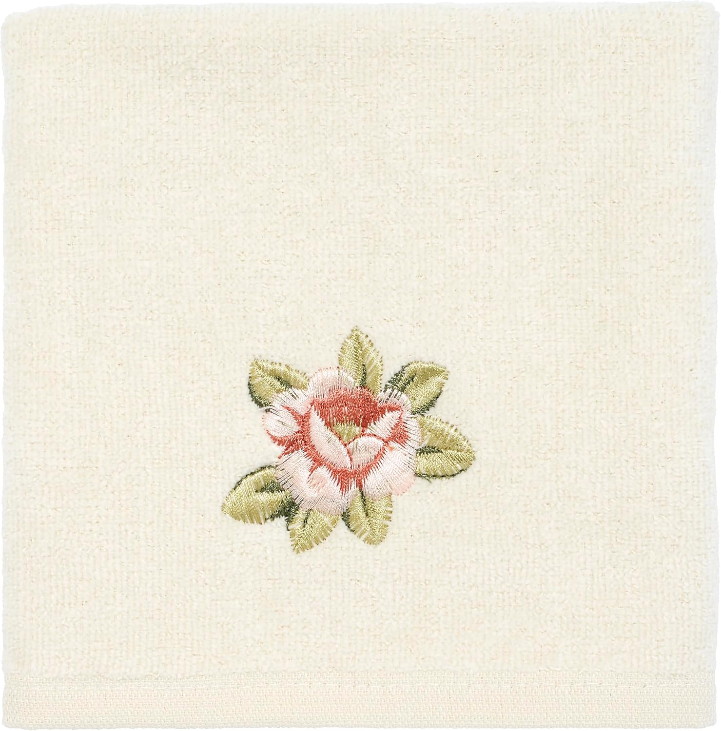 Avanti Linens 5412IVR Rosefan Hand Towel, Ivory, 13.00" X 10.00" image number 6