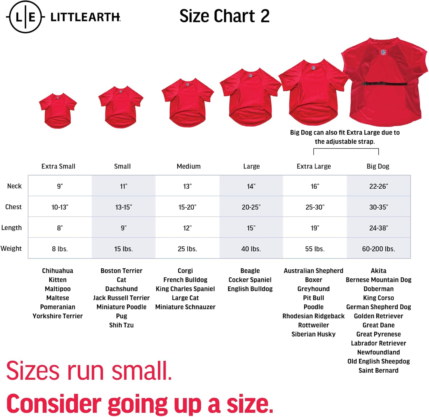 Littlearth NFL Unisex NFL Tampa Bay Buccaneers Pet Stretch Jersey