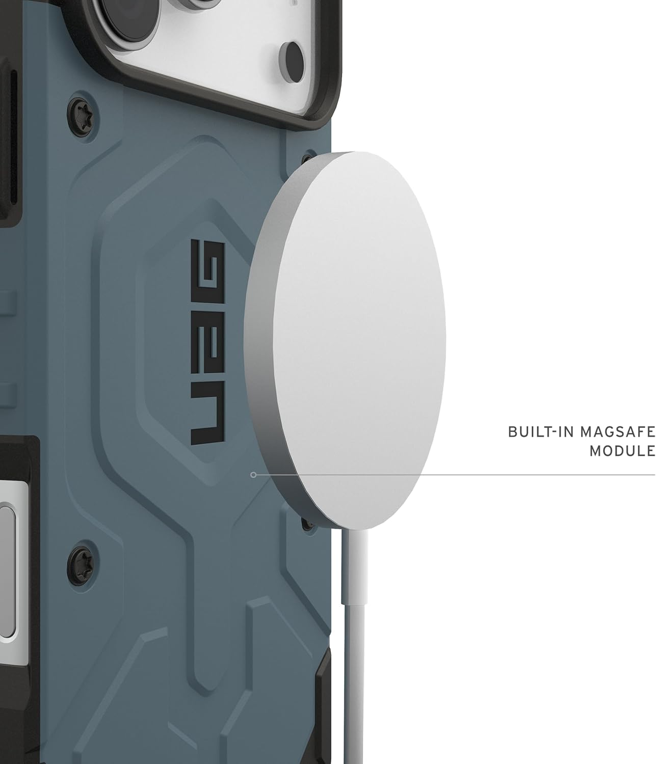 Urban Armor Gear UAG Pathfinder for Iphone 17 Pro Max Case Cover Magsafe Compatible - Cloud Blue, Phone Case Cover Magsafe Compatible, Apple Iphone Protector - Cloud Blue image number 2