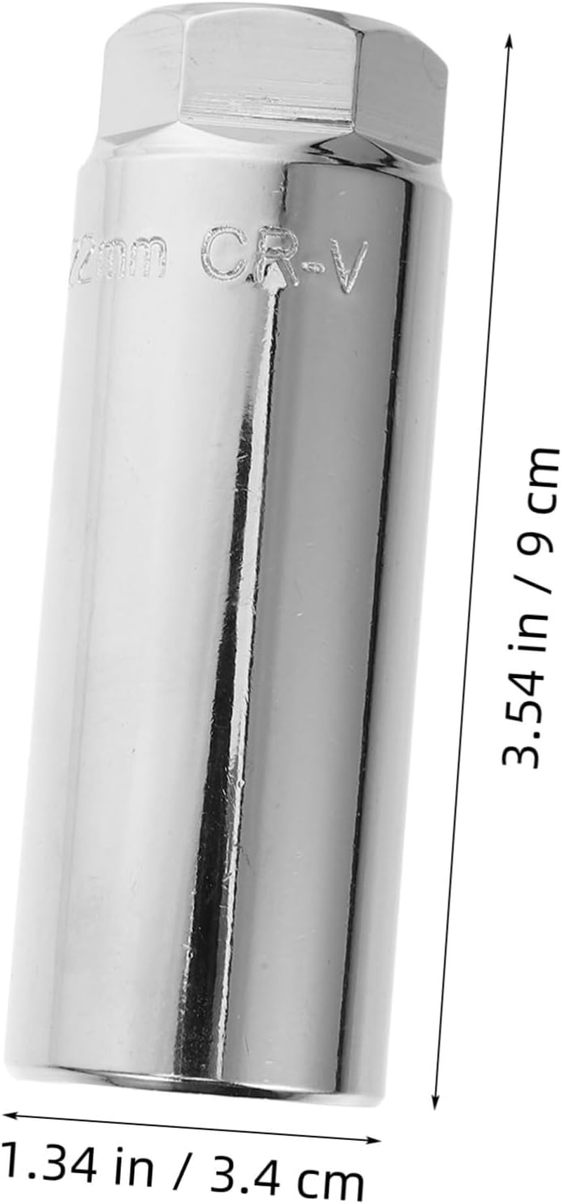 DECOMELODY O2 Sensor Socket Removal Tool 1/2 Inch Large Opening 9Cm White Auto O2 Sensor Removal Socket Compatible Universal Automotive Repair image number 6