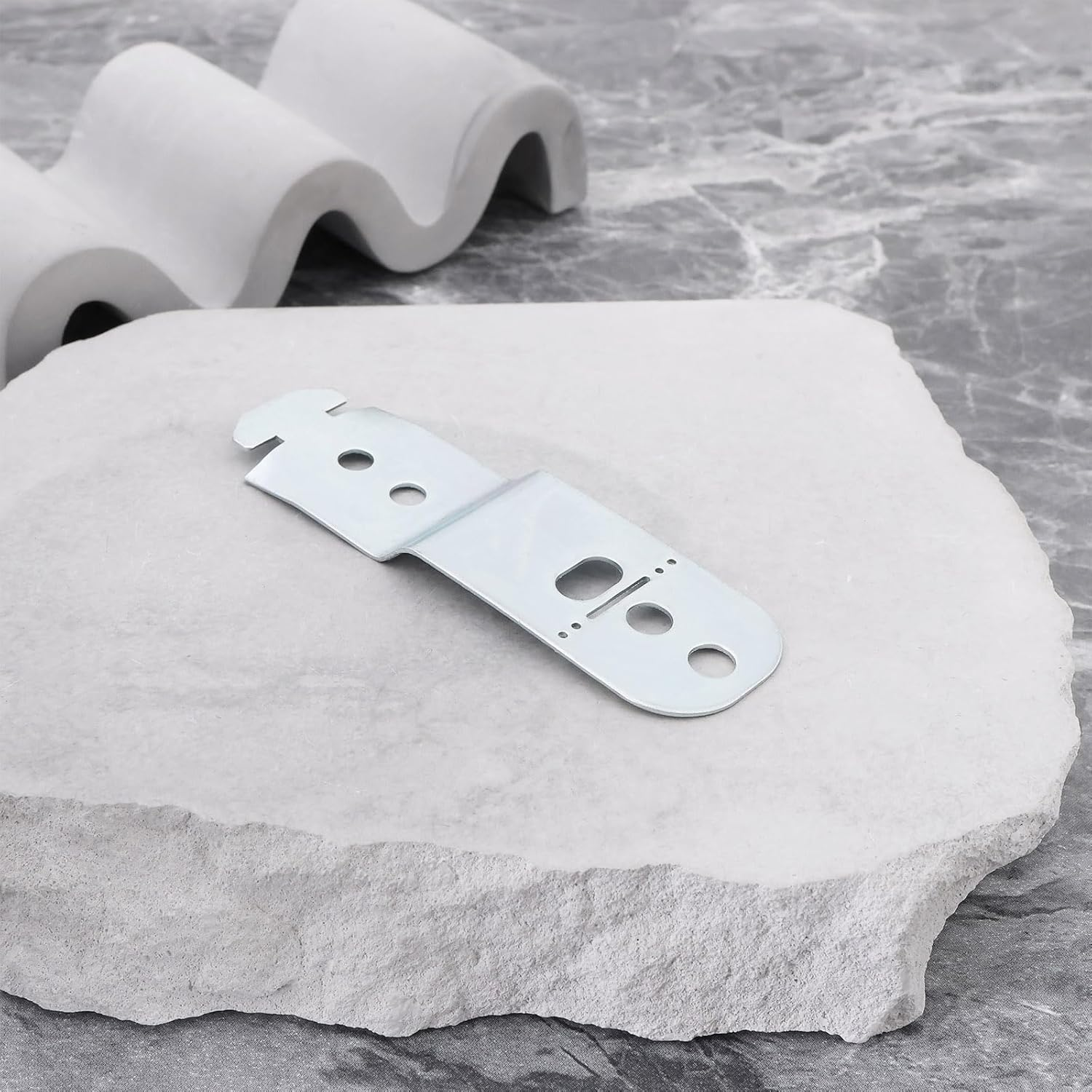 YINETTECH 2PCS Dishwasher Mounting Bracket Compatible with Bosch OE 00619985 628371 EA347878 AP4538351 00628371 87.8X25.6Mm with Screws Dishwasher Fixing Plate image number 1