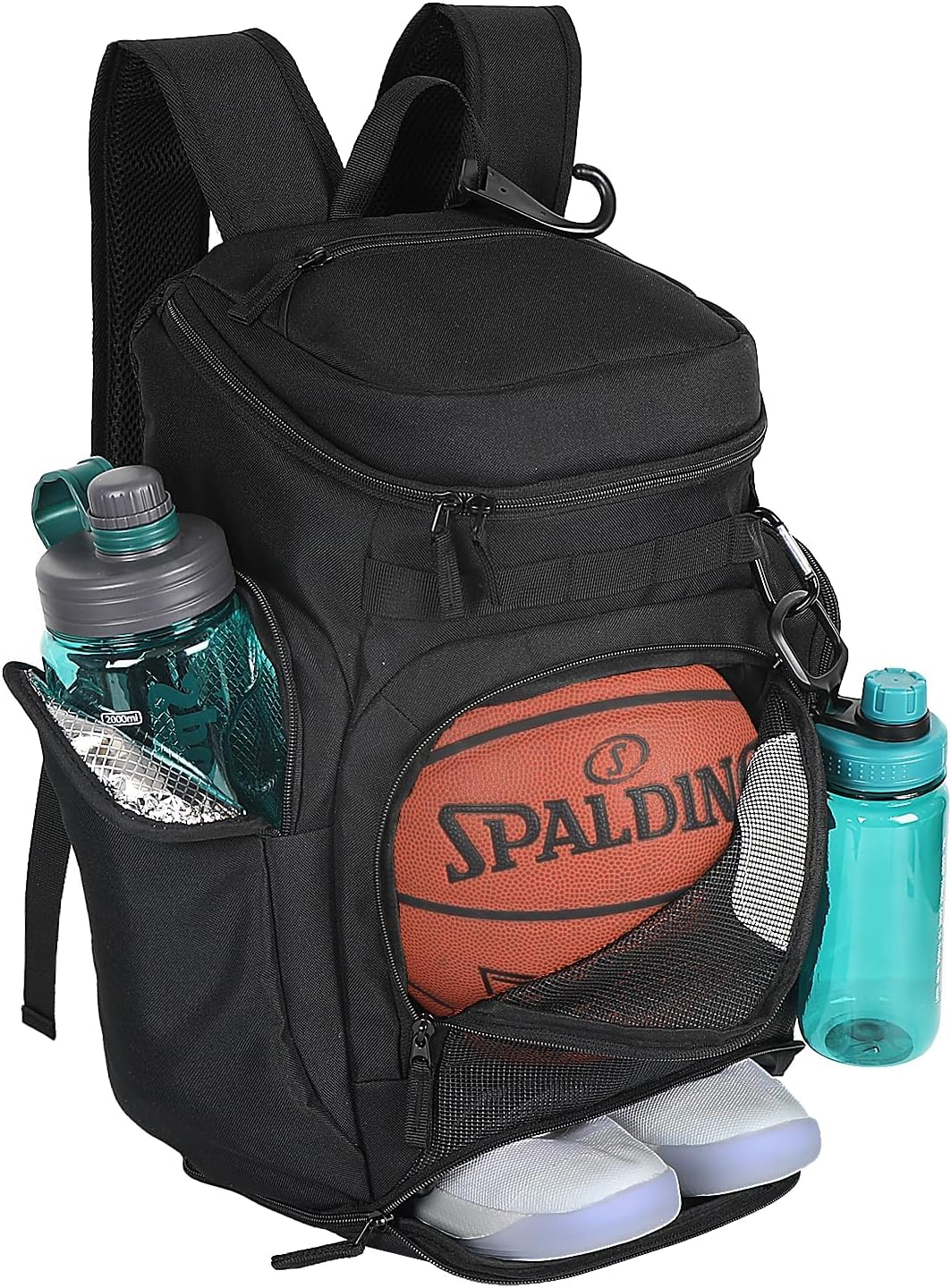 Basketball Backpack Large Sports Bag with Separate Ball Holder & Shoes Compartment, Best for Basketball, Soccer, Volleyball, Swim, Gym, Travel