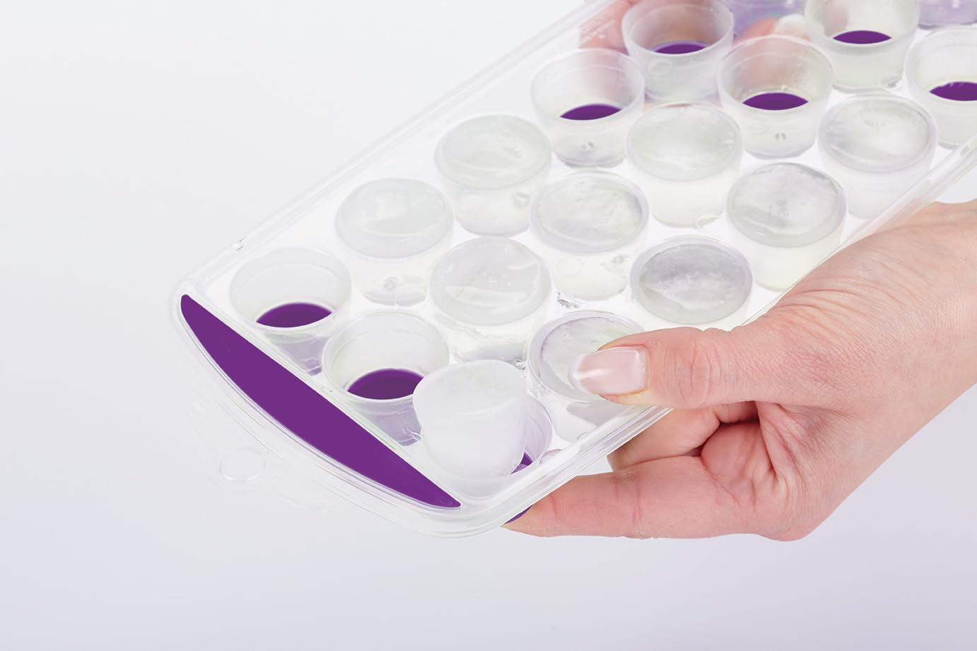 Colourworks Ice Cube Tray, Purple - Purple image number 1