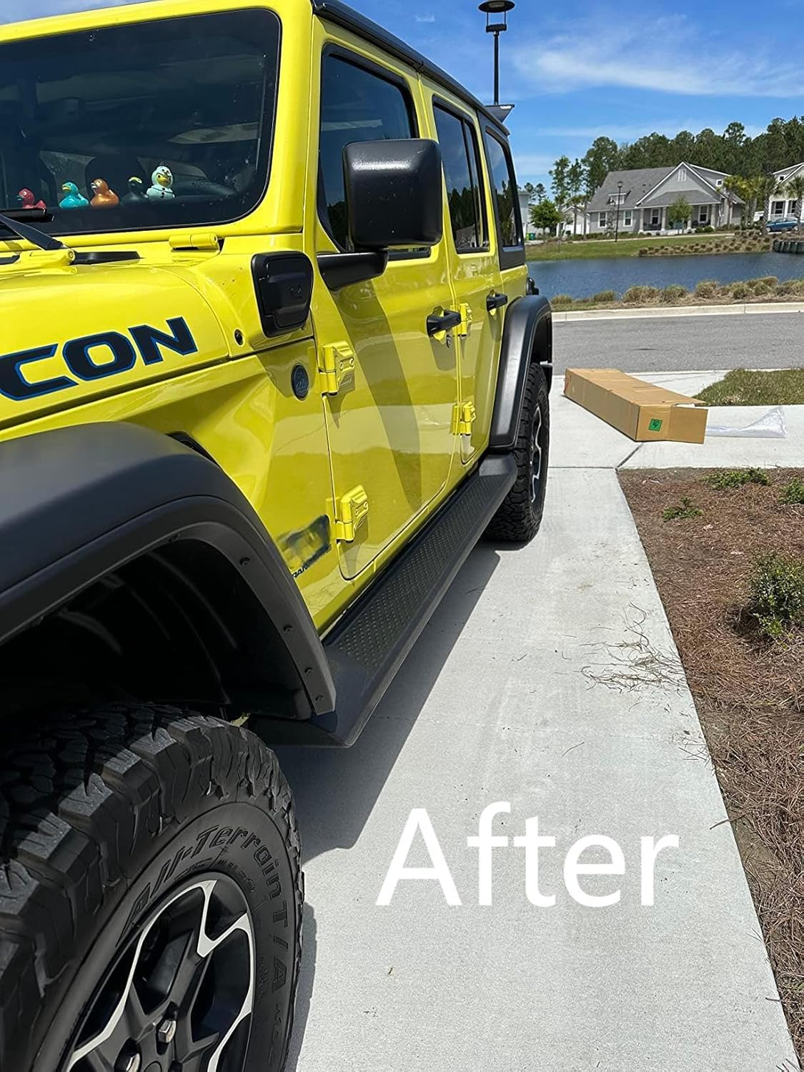 TINIANHHCT 2PCS OE Style Running Boards Fits for Jeep Wrangler JL 4-Door 2018-2025 Automotive Exterior Accessories Side Step (With Brackets)