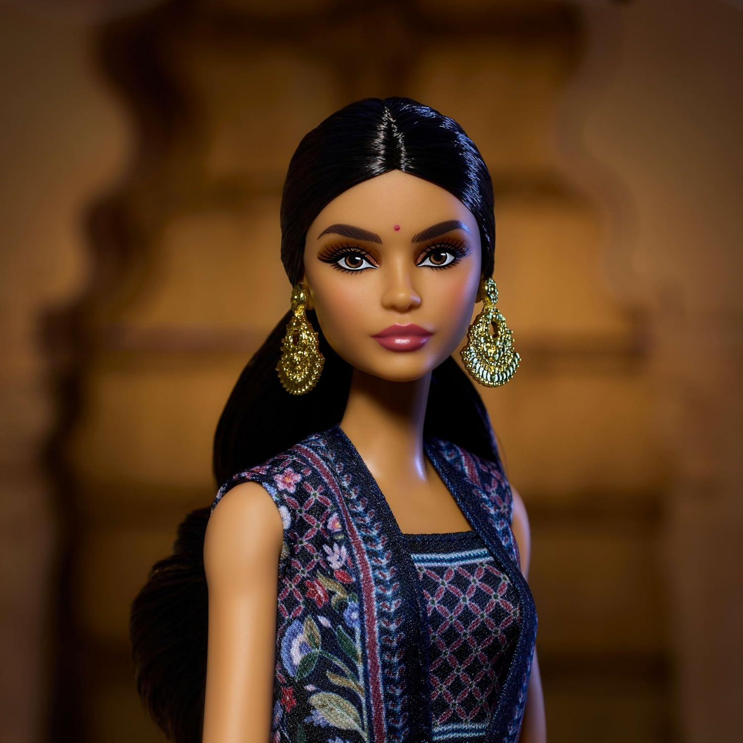 Barbie Signature Diwali Doll by Anita Dongre Wearing Festival of Lights Look, Holiday Collectible with Doll Stand & Certificate of Authenticity image number 4