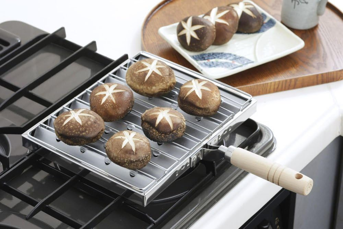 Shimomura Special Sales Aburi-Yaki, Made in Japan, Gas Fire, Grate, Extended Fire, Dried Food, Vegetables, Mochi, Seaweed, Snacks, Aburi-Yasan, 26694