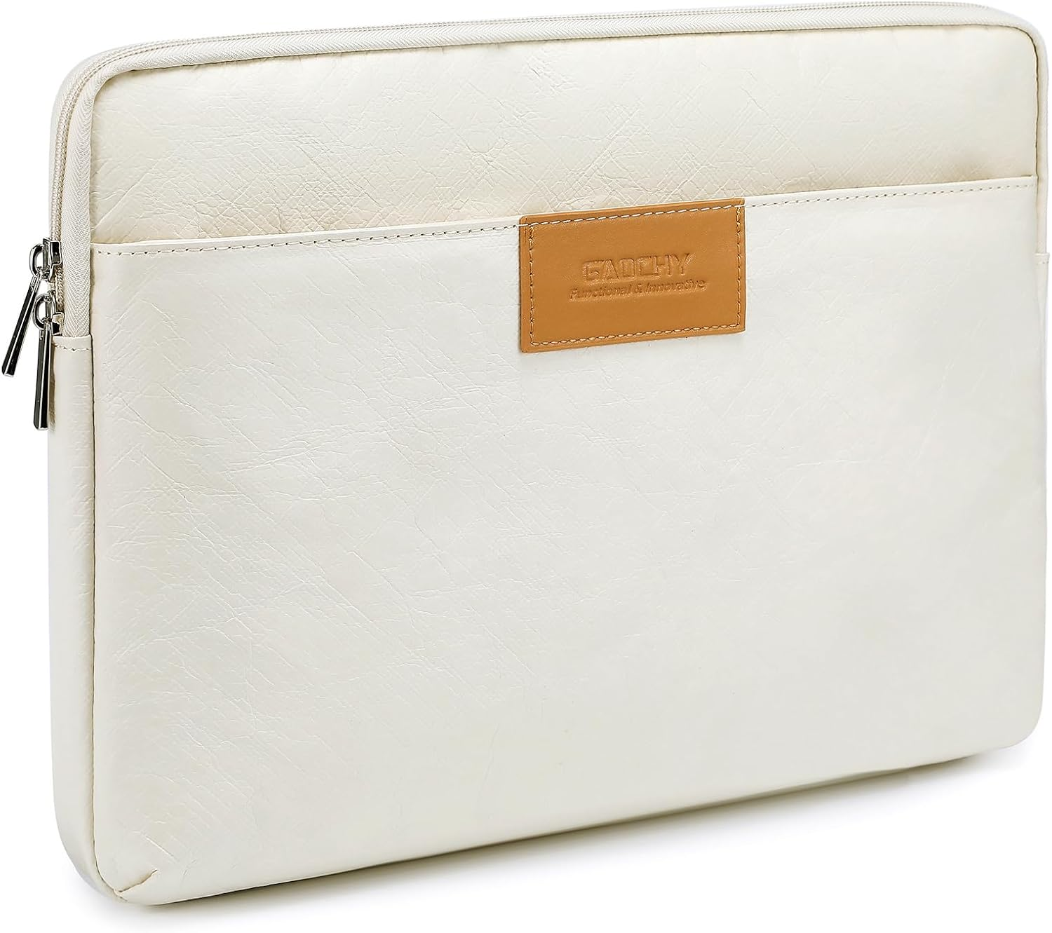 GAOCHY 13.3-14 Inch Tyvek Shockproof Laptop Sleeve, Compatible with 14.2 Inch Macbook Pro 14 M4/M3/M2/M1 Pro/Max 2024-2021, 13.6 Inch Macbook Air 13 M4 2025, Dell XPS 14, 14 Inch HP Laptop, Autumn Oak