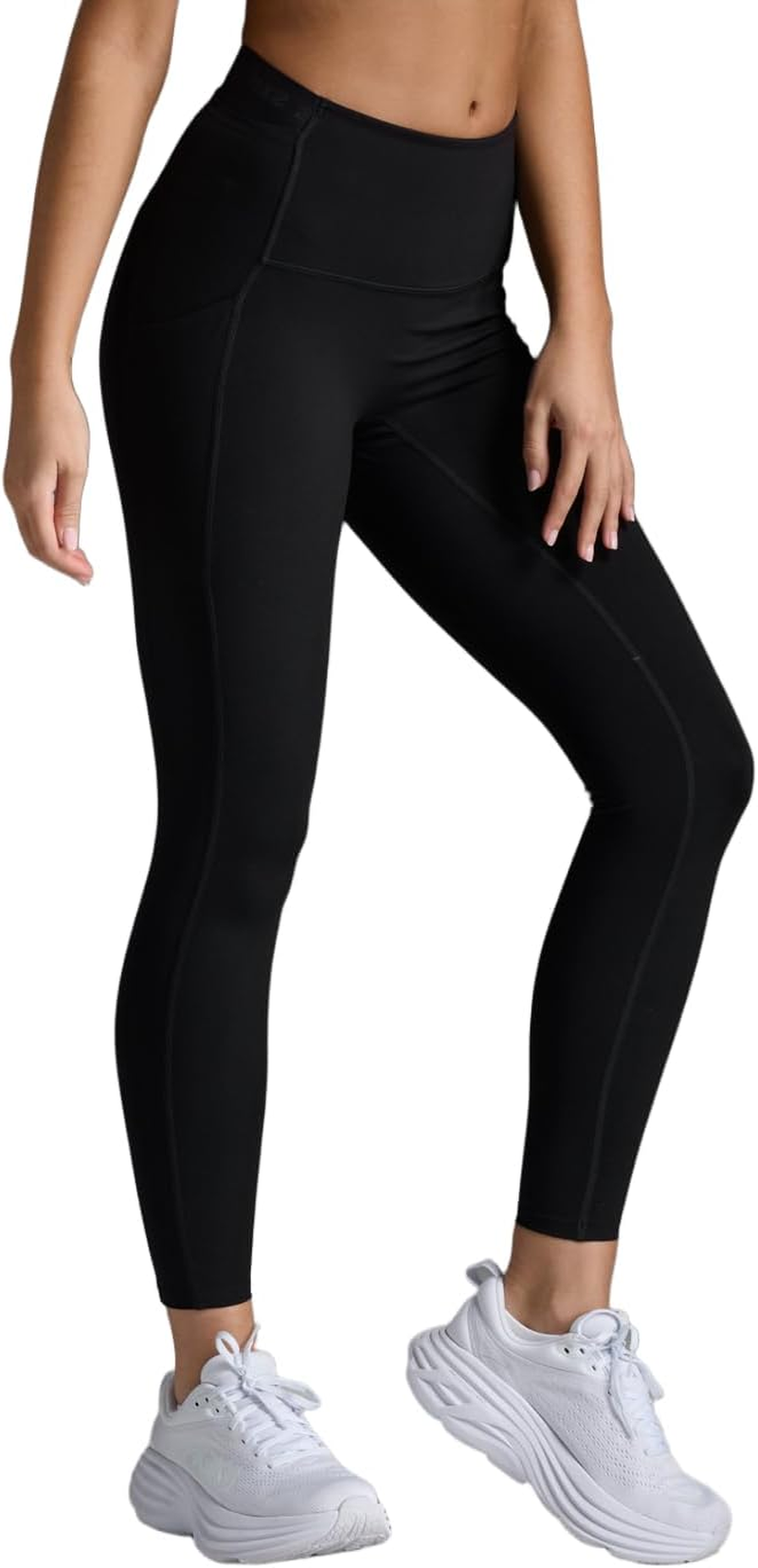 2XU Women'S Form Stash Hi-Rise Compression Tight - Performance Activewear for Training, Improved Recovery - Black/Black image number 3
