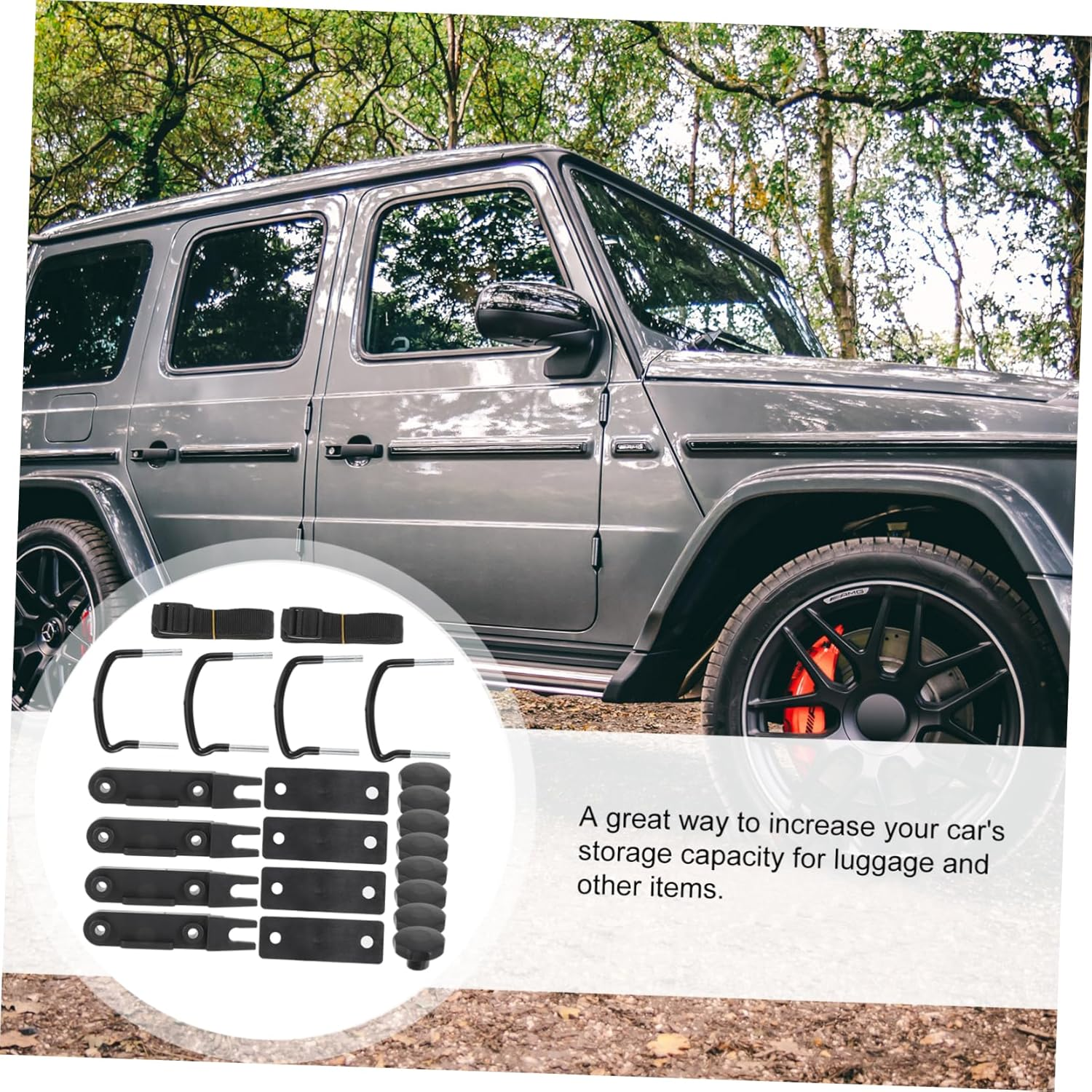 Universal Roof Box Clamps and Roof Rack Clamps Car Mounting Fitting for Cargo Carrier Rack Bolt Accessory Increases Friction for Secure Van and Car Rooftop Cargo Installation image number 5