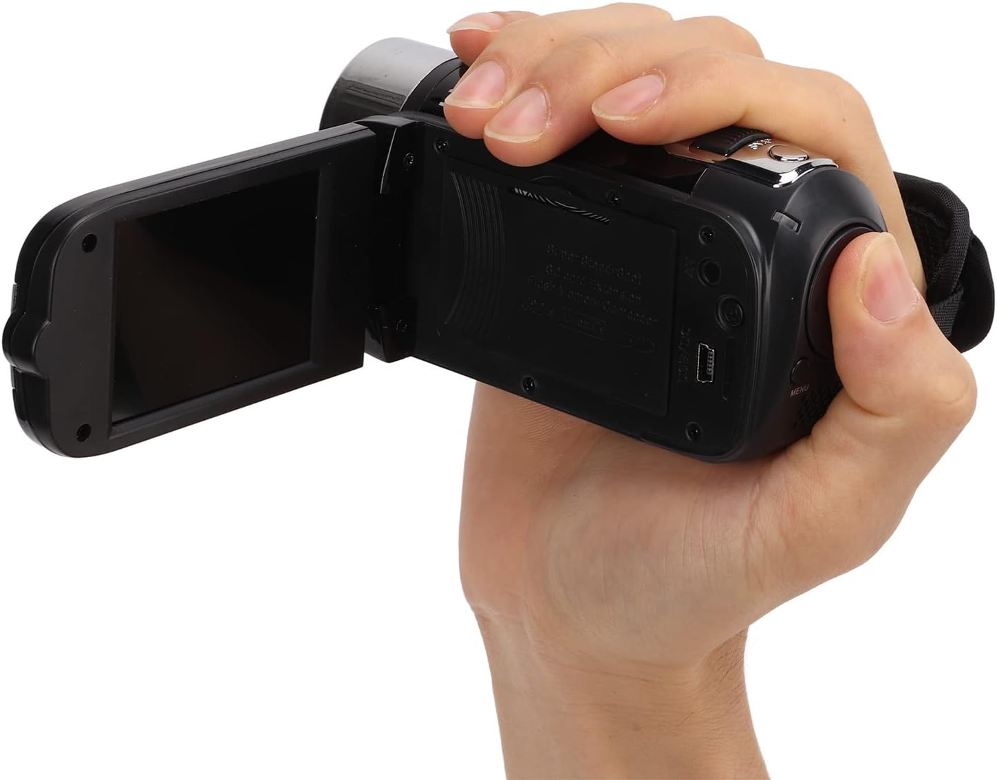 Video Camera Camcorder 4K, Full HD 48MP Vlogging Camera with 2.7 Inch 270&deg; Rotation Color Screen, 16X Zoom, Built in Flash, Digital Camera Recorder Foryoutube (Black) image number 2