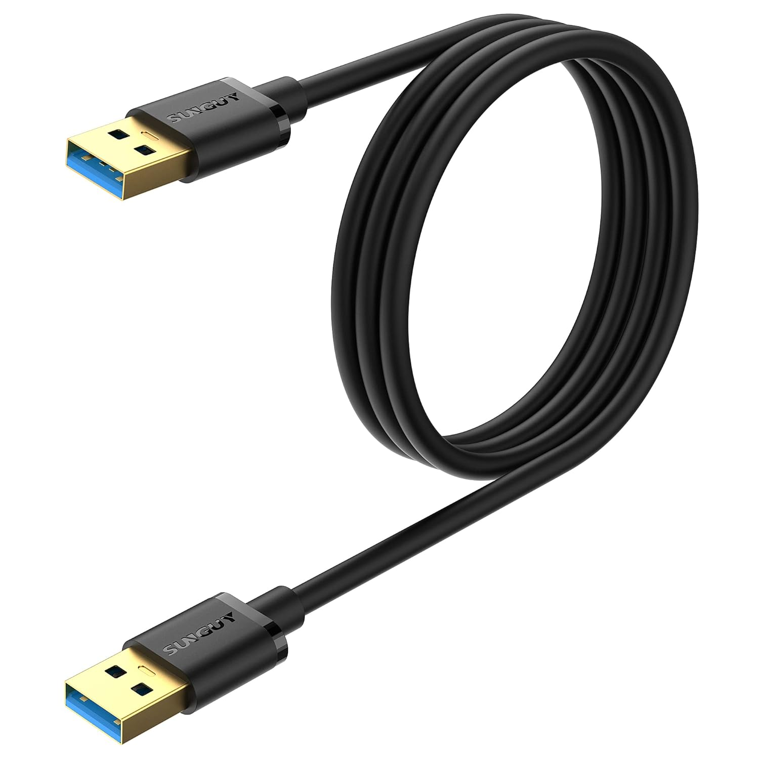 SUNGUY USB to USB Cable 3.3Ft/1M, USB 3.0 Type a Male to Type a Male Cable Data Transfer up to 5Gbps Compatible with Printers, Modems, Hard Drives, Monitor, Camera, Wacom, DVD, Hub image number 4