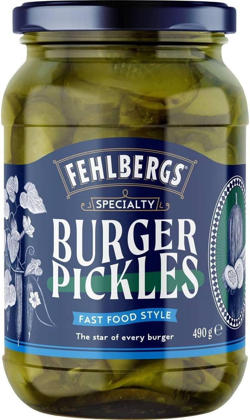 Fehlbergs Fast Food Style Burger Pickles 490 G image number 1