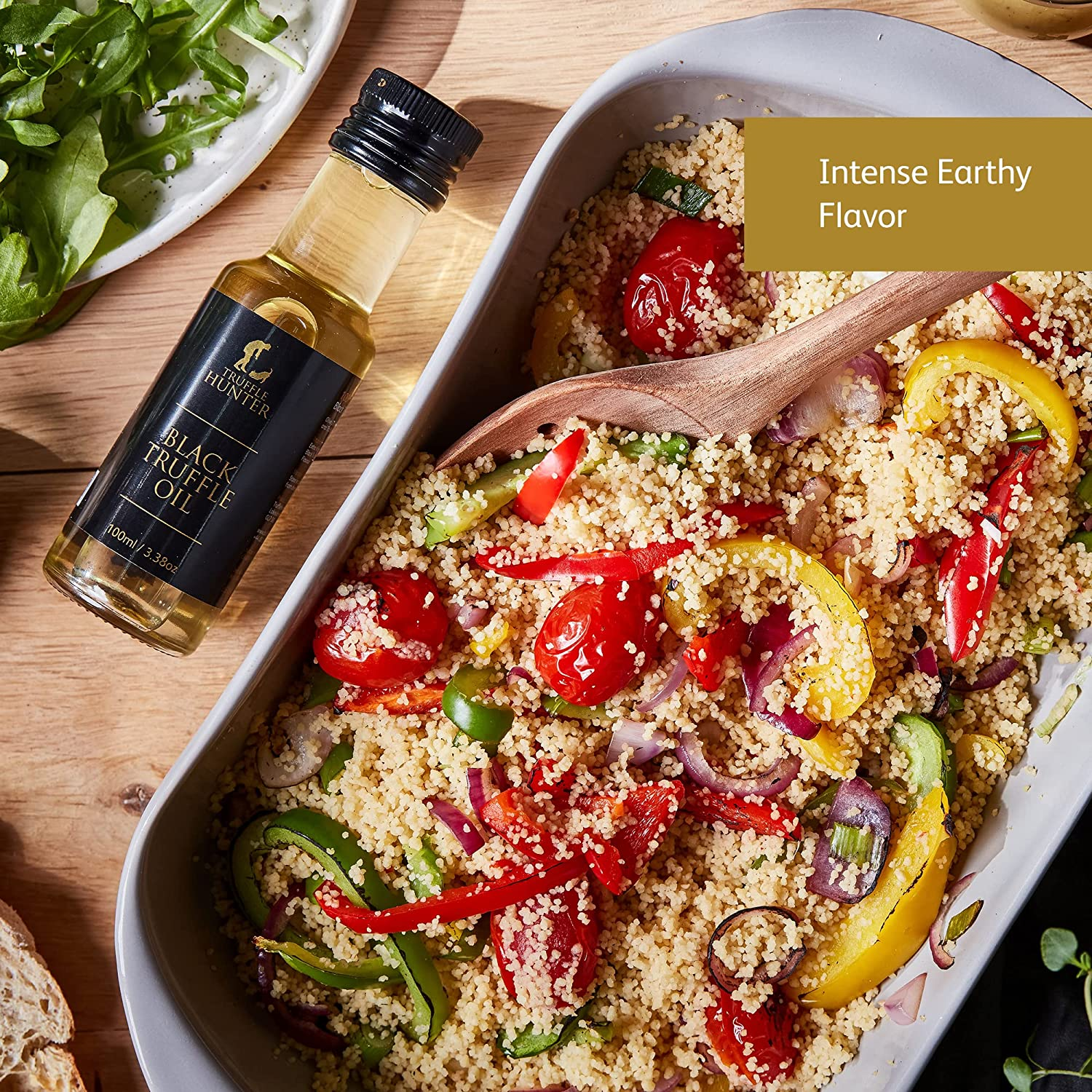 Trufflehunter - Black Truffle Oil - Extra Virgin Olive Oil for Cooking & Seasoning - 100 Ml image number 4