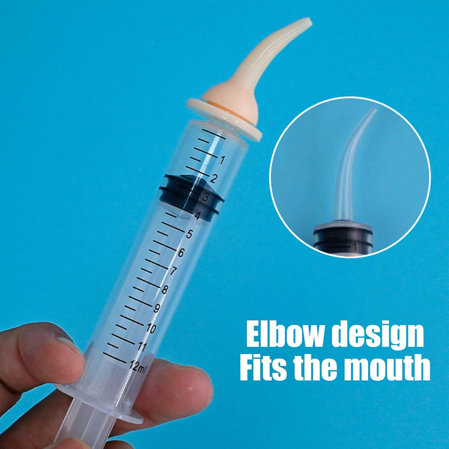 Pet Feeding Silicone Syringe, 12Ml Pill Pusher for Cats, Nipple Opening Feeder Pet Supply, Chew Resistant Cat & Dog Syringe Nipple Feeder Suitable for Home Pets Shop New-Born Mammal image number 4