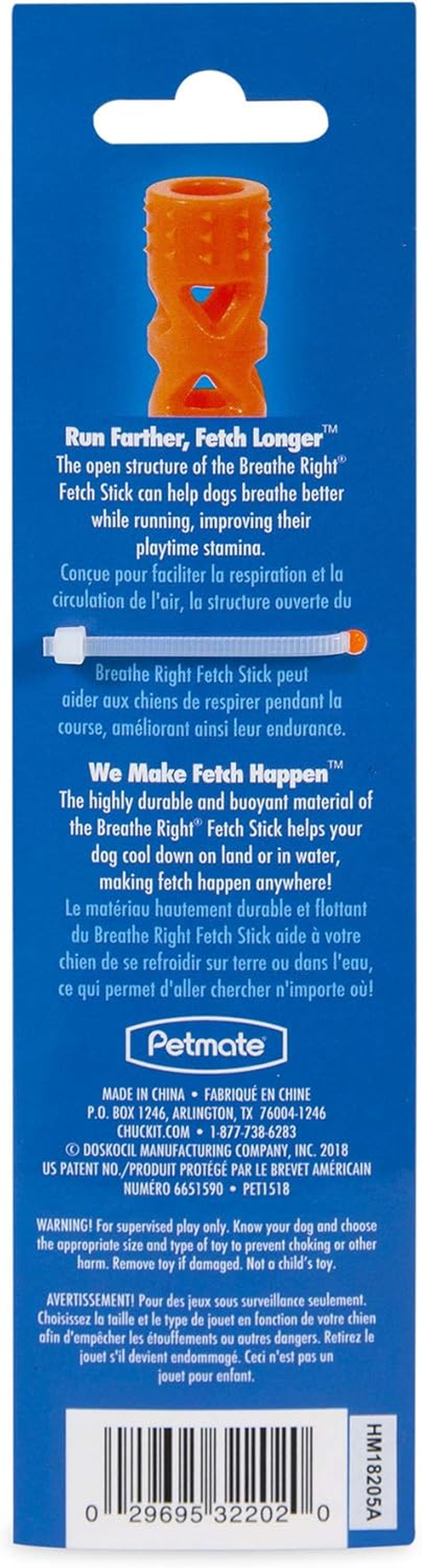 Chuckit! Fetch Hard Breathe Easy Air Fetch Stick, 17.8 X 3.8 Cm Size image number 6