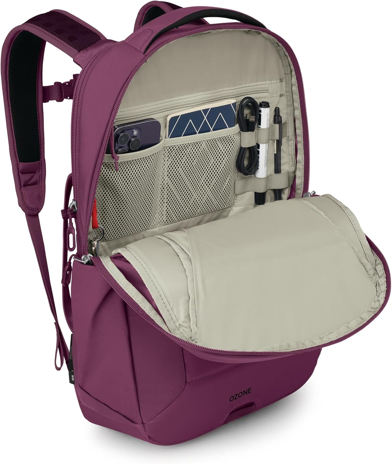 Osprey Ozone Laptop Backpack with Ventilated Airscape&trade; Backpanel - Black image number 3