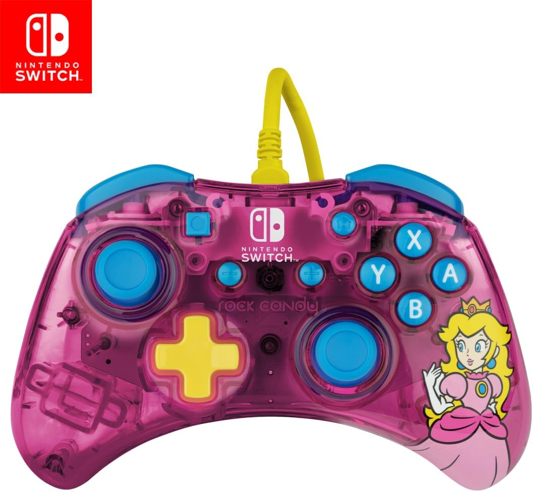Nintendo Switch Rock Candy Wired Controller Peach Pink image number 6
