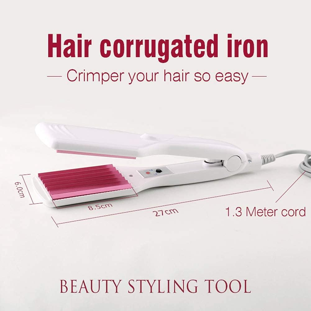 6 Teeth Corrugated Fluffy Hair Iron Corn Curly Styling Wave Does Not Hurt Hair Crimping Iron Crimper Tool image number 6