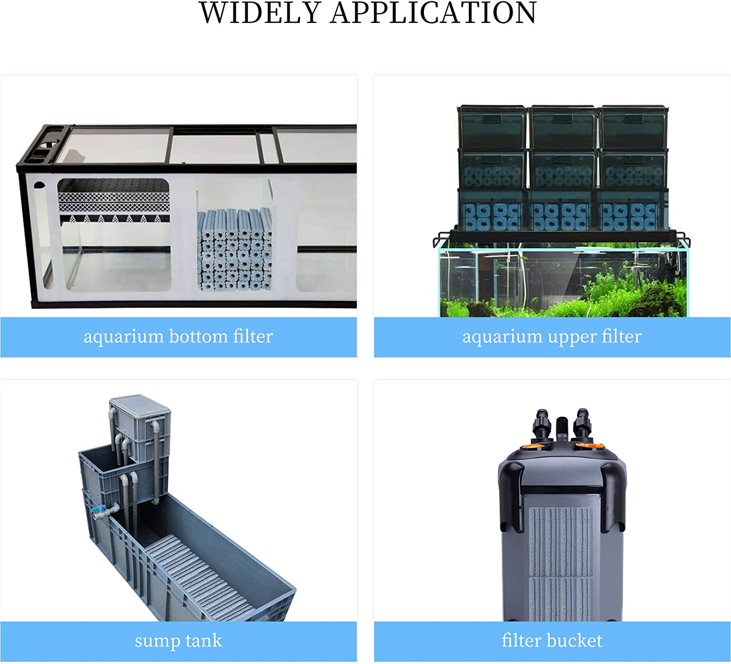 Boxtech Aquarium Filter Media, Porous Nano Media Filter Media for Sump Tank, Pond, Fish Tank (30 Pcs)