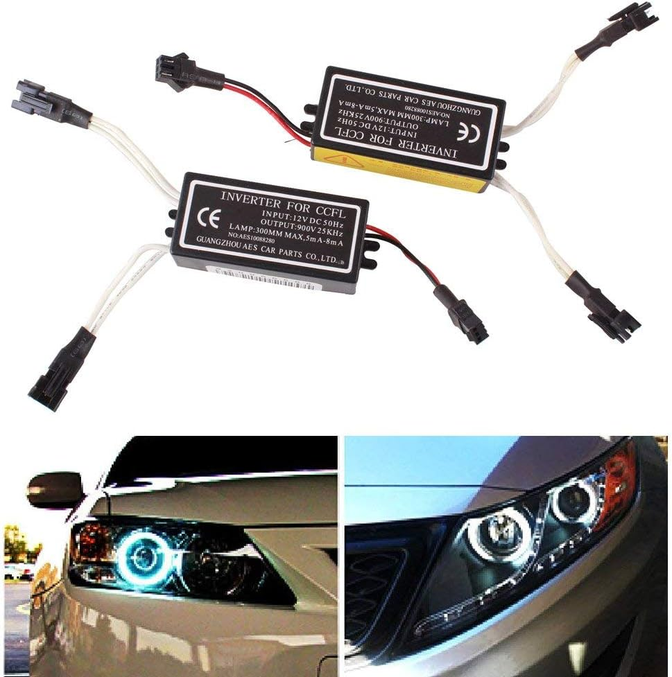 CCFL Halo Ring Angel Eye Lights Inverter Ballast Replacement 1 for 2 Lamps 12V image number 6