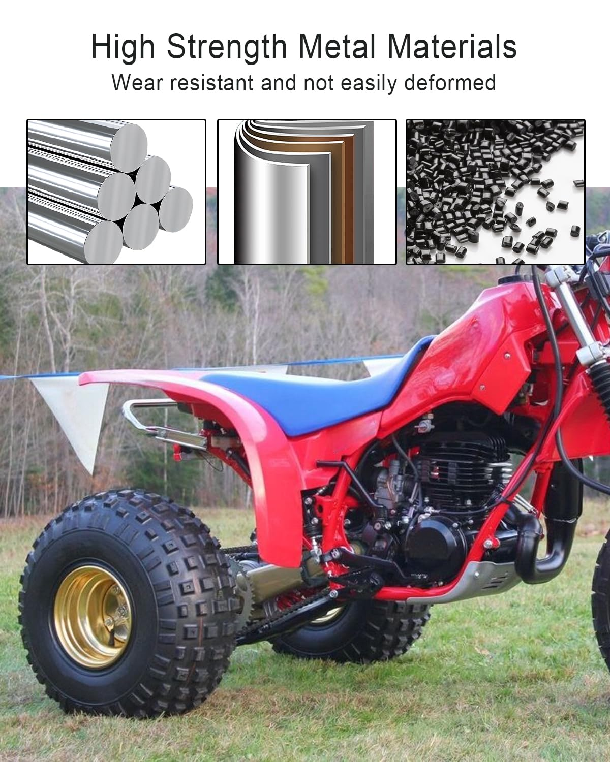 Recoil Pull Start Starter Rebuild Assembly Fit for Honda ATC 90 110 185 185S 200 200E 200S 1970-1985 Replace 28403-918-000 28401-918-000, Recoil Pull Start Spring Starter Kit image number 4