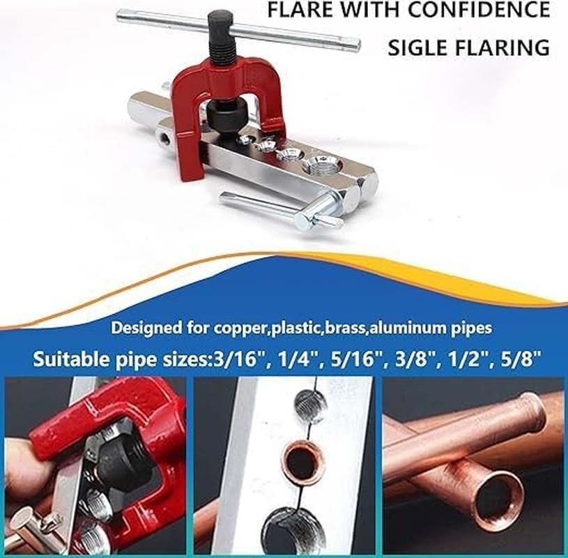 26Pack 3/16 Inch Brake Line Kit Include 25 FT Zinc-Plated Brake Lines with Fitting(16Pcs Fittings,2Pcs Union+4Pcs Nut) Brake Line Bender,Single Flare Tool,Cutter 3/16 Inch Brake Line Kit image number 3