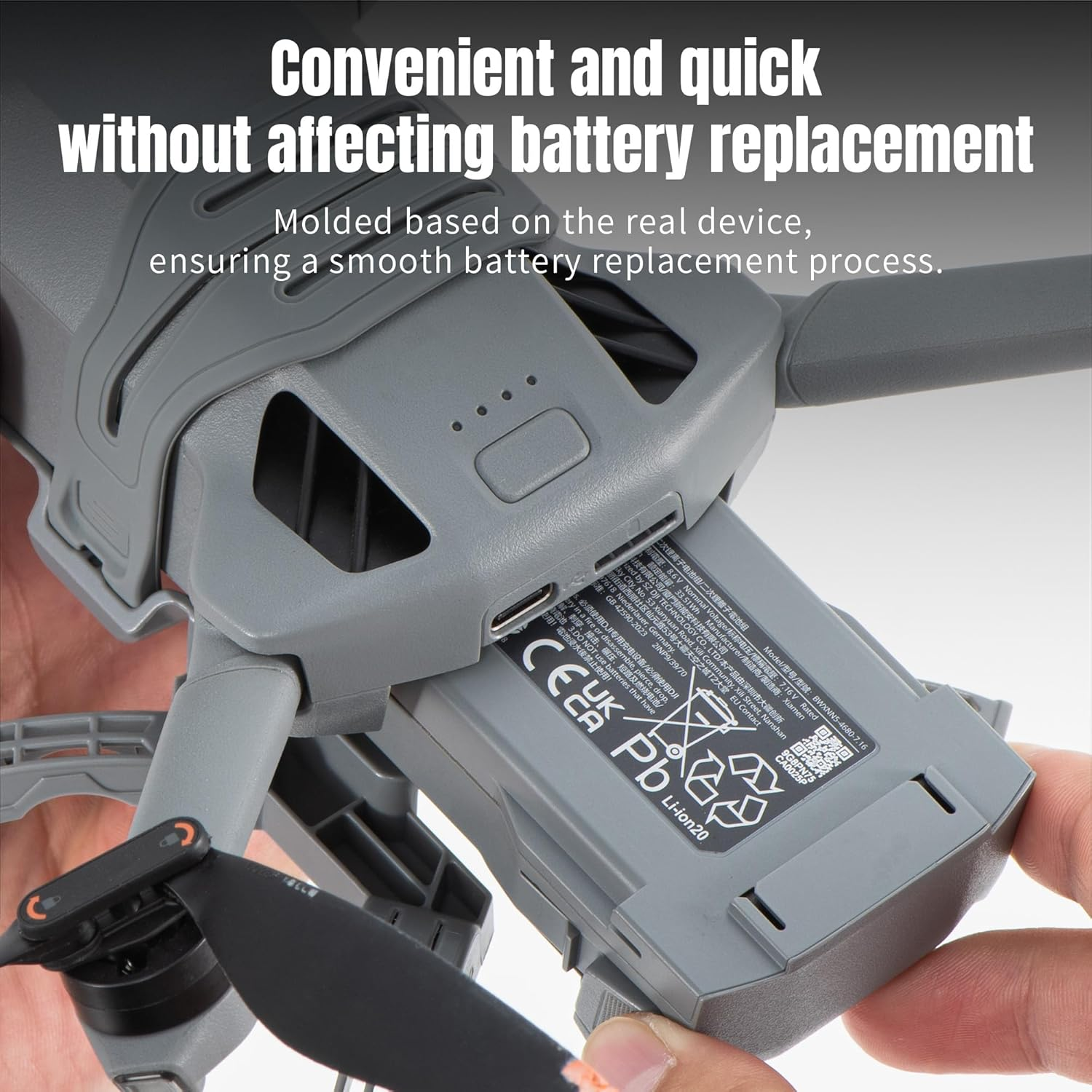 Spider Landing Gear for DJI Mini 5 Pro, Height-Adjustable Tripod Legs, ABS and Silicon Construction, Quick Release Design, Sensor and Gimbal Protection image number 6