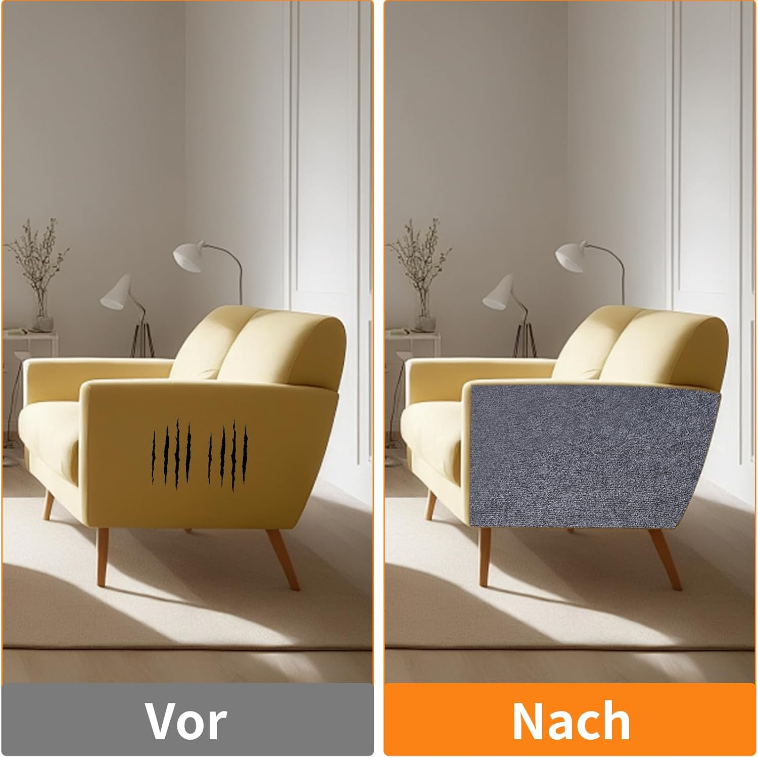 Self-Adhesive Cat Scratching Mat, Scratch Protection Sofa Cat, Scratching Board Scratching Mat Wall, Cat Scratching Mat, Cat Scratching Boards, DIY Climbing Cat Scratcher, Scratch Wall Furniture image number 6