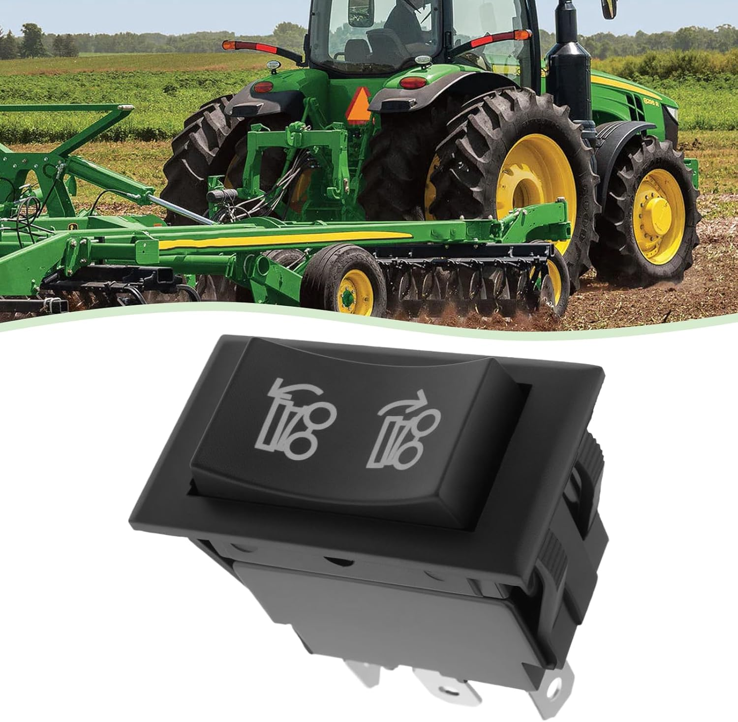 YINETTECH Hydaulic Bed Box Lift Toggle Rocker Switch AM116712 Compatible with John Deere Gator 1445 1735 850D 550 855D 625I 6X4 4X2 CS 825I 4X4 image number 4