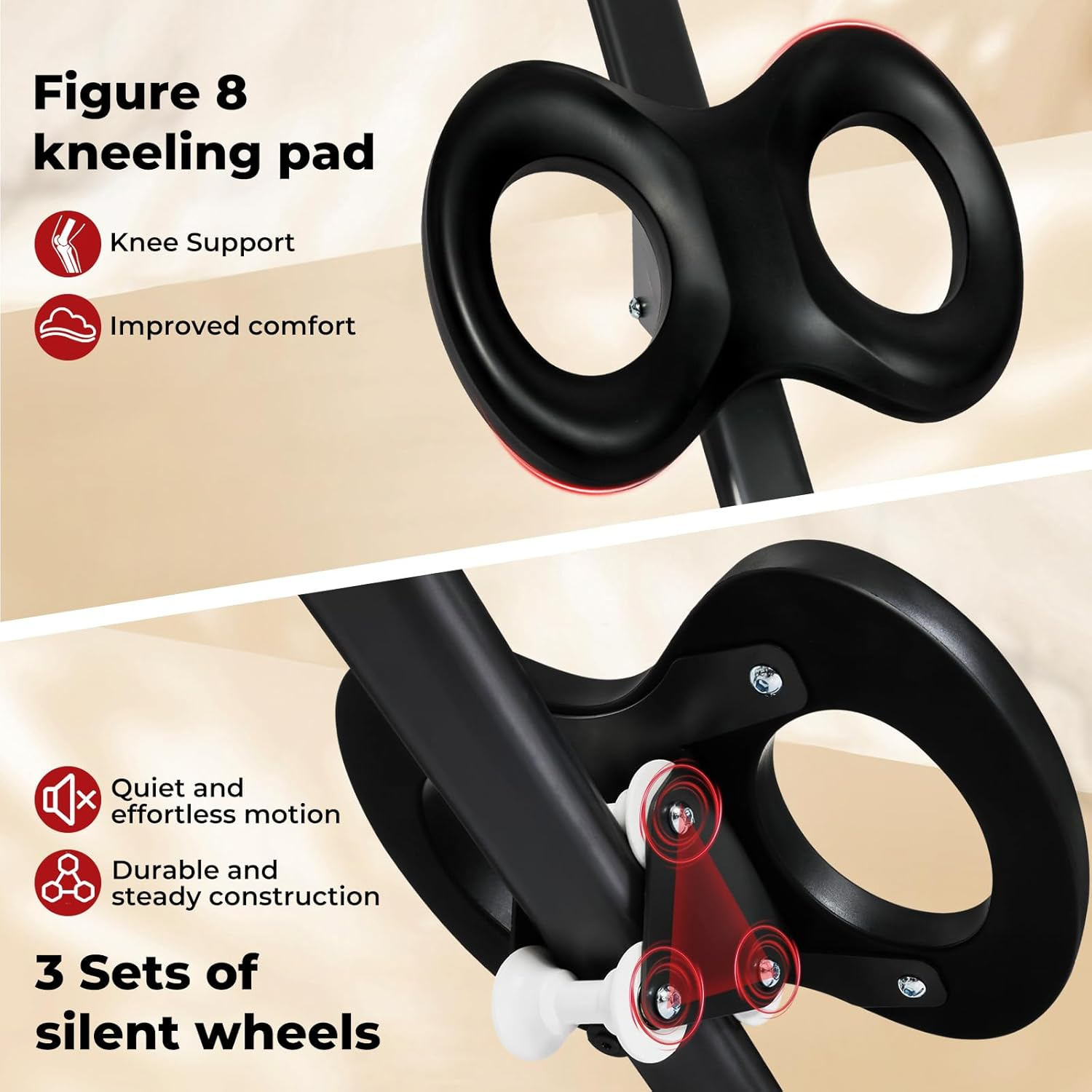 Centra 2 in 1 Ab Machine,Adjustable Abs Workout Equipment ,Foldable Ab Trainer Machine,Abdominal Trainer with Ab Roller Wheel Abdominal Exercise for Home Gym Fitness Equipment,Knee Protection, LED Monitor image number 1