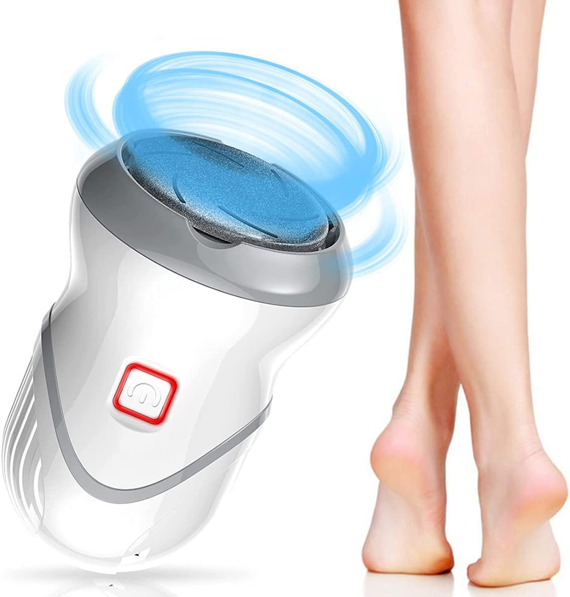 Electric Feet Callus Remover Portable Rechargeable Foot Grinder Foot File Pedicure Tools with Vacuum Adsorption Pedicure Foot Care Tools for Feet Cracked Heels and Dead Skin image number 4
