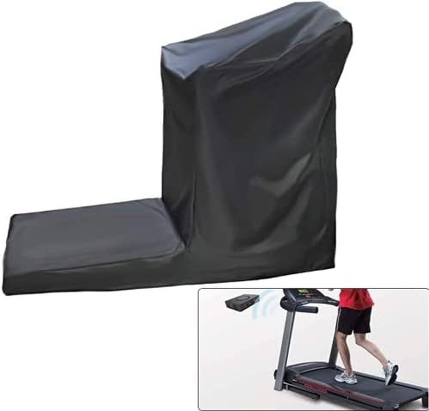 J&C Treadmill Protective Covers Dustproof Folding Running Machine Protective Cover Lightweight Durable Waterproof Sports Treadmill Cover for Home/Indoor or Outdoor Treadmills Black
