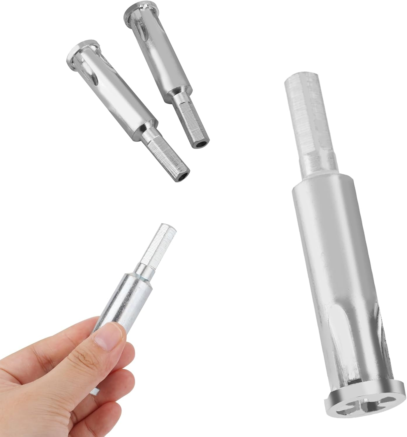 2Pcs Wire Stripping and Twisting Tool, Cable Twisting Tool Drill Chuck Twist Ties Tool Electrical Drill Automatic Wire Stripper Fence Wire Twister Tool for Fixing Loop Fences & Chain Link Fence image number 4