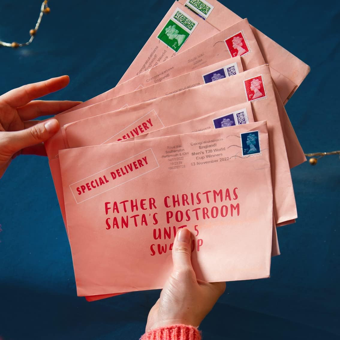 Talking Tables Christmas Letter to Santa Kit for Kids | Paper and Envelopes to Send to North Pole with Response | Fun Xmas Activities, Creative Gift, Red image number 5