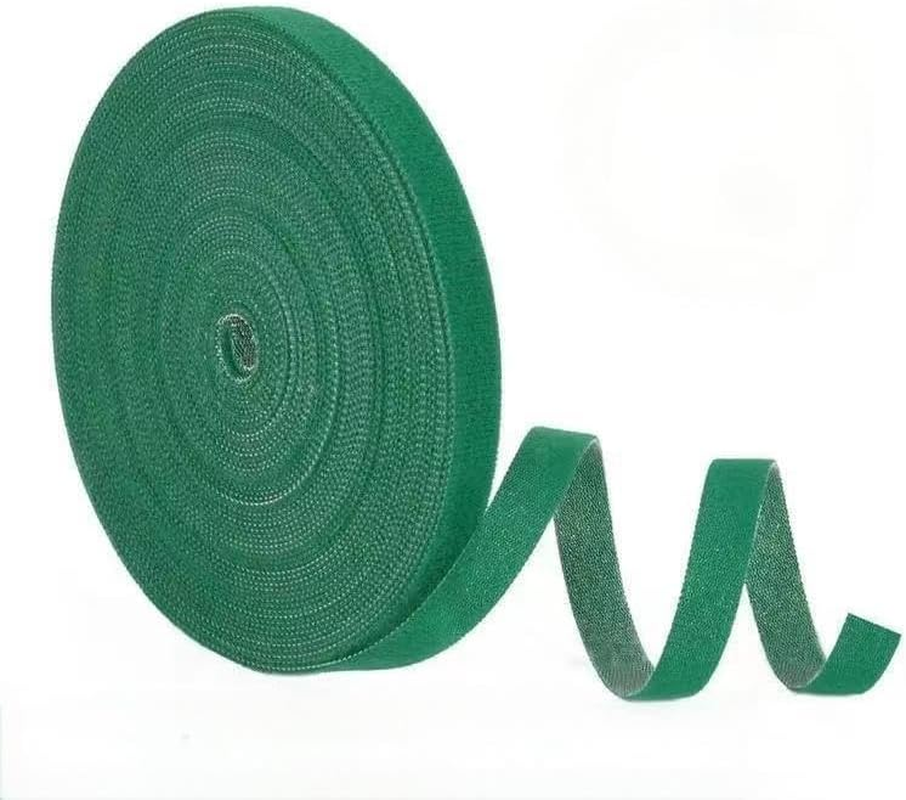 Garden Plant Ties, Green Vinyl Stake Ribbon, 10 M X 1.2 Cm, 1 Roll image number 4
