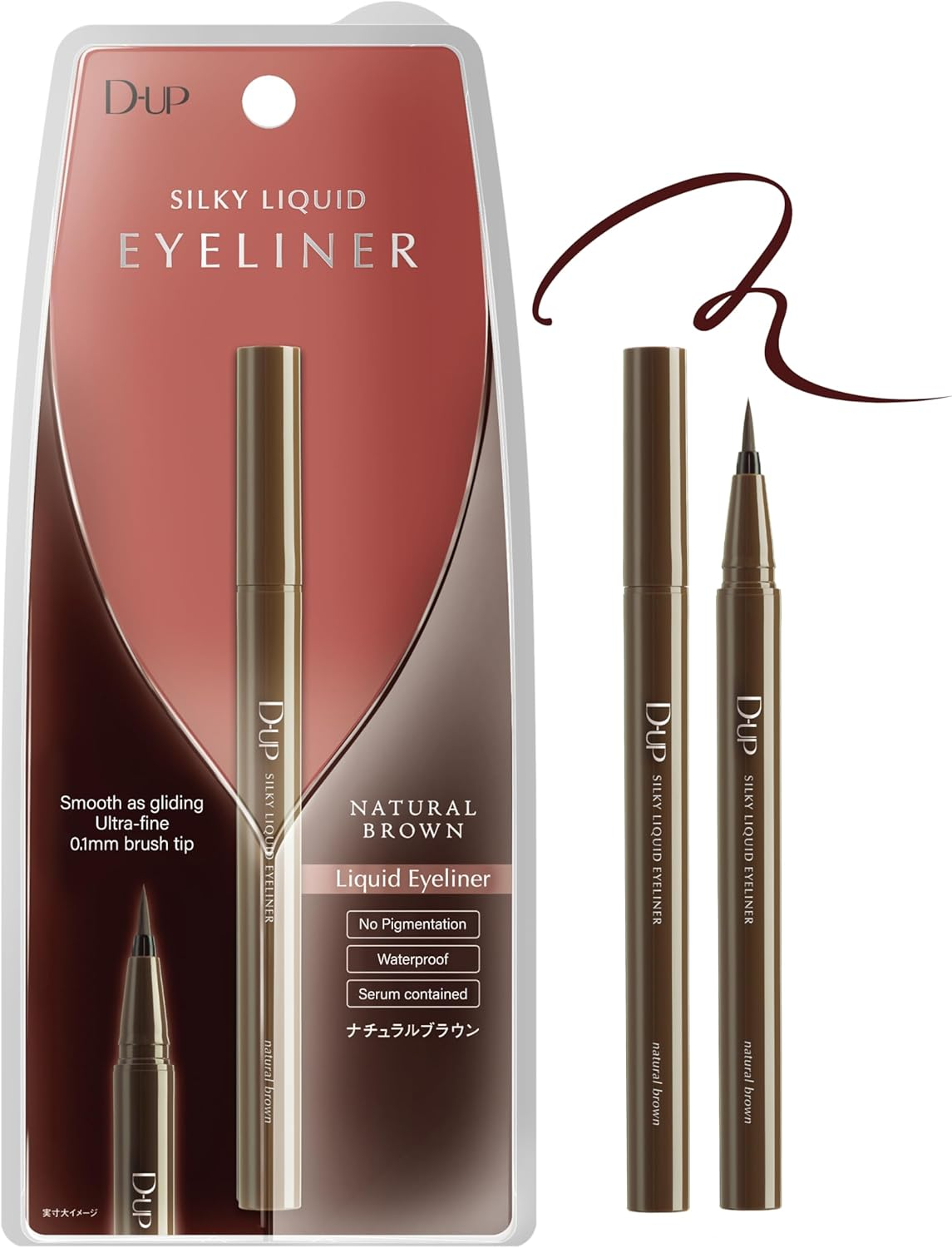 D-UP Silky Liquid Eyeliner, NB, Natural Brown, 1 Piece image number 6