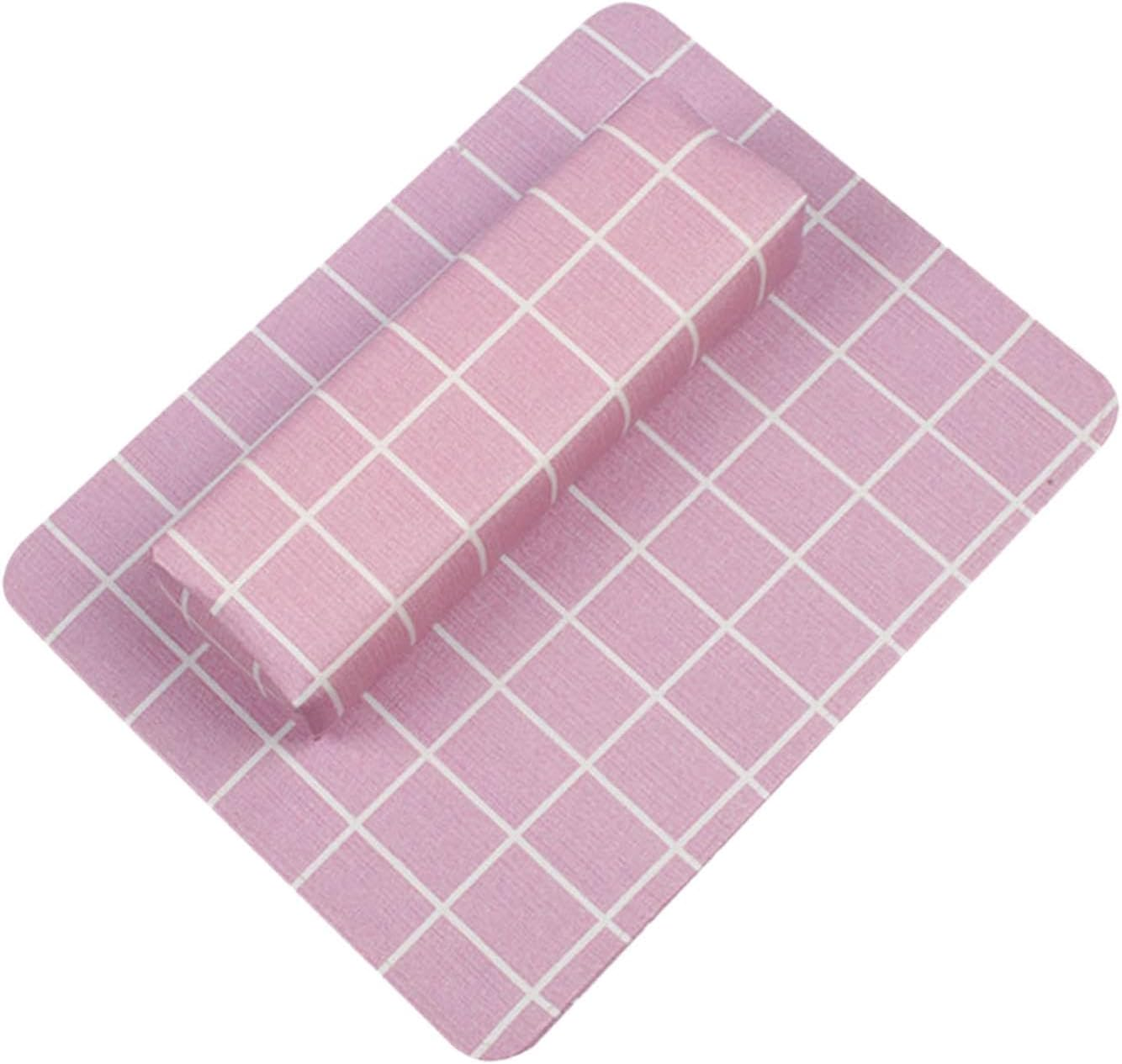 Eigell Manicure Hand Pillow Nail Arm Rest with Pad Nail Art Tool Nail Pillow for Home DIY, Blue