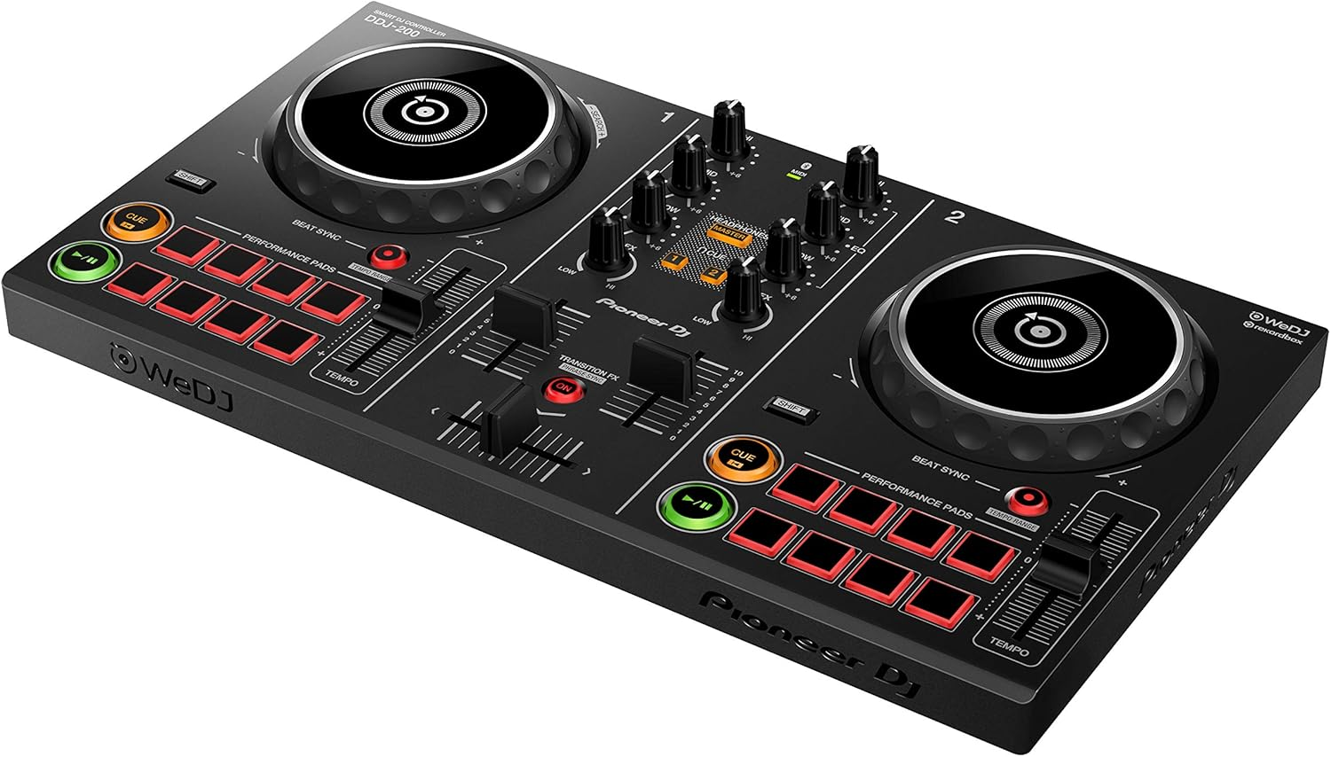 Pioneer DJ DDJ-200 Smart DJ Controller, Black image number 3