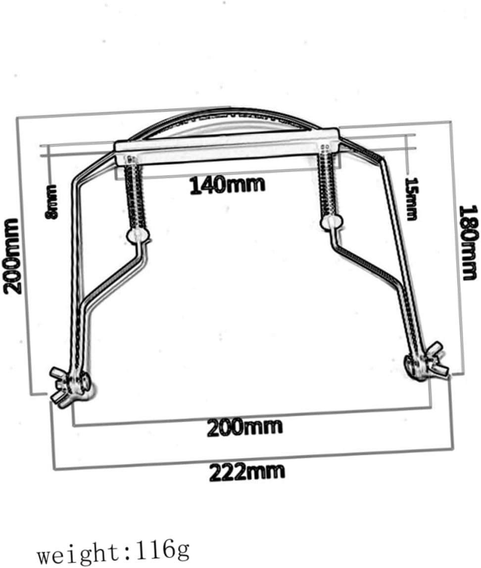10-Hole Green Harmonica Neck Holder Metal Frame Rack, Adjustable Mouth Organ Accessory for Folk and Blues Players, Harmonica Holder for Comfortable Hands-Free Playing image number 4