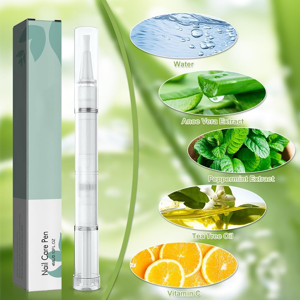 1 X Nail Care Pen, Nail Care Pen Nail Fungus Pen Austria Nail Care Pen with Tea Tree Oil, Aloe Vera & Vitamin E, Nail Care Pen for Nourished Fingernails and Toenails Promote Nail Growth