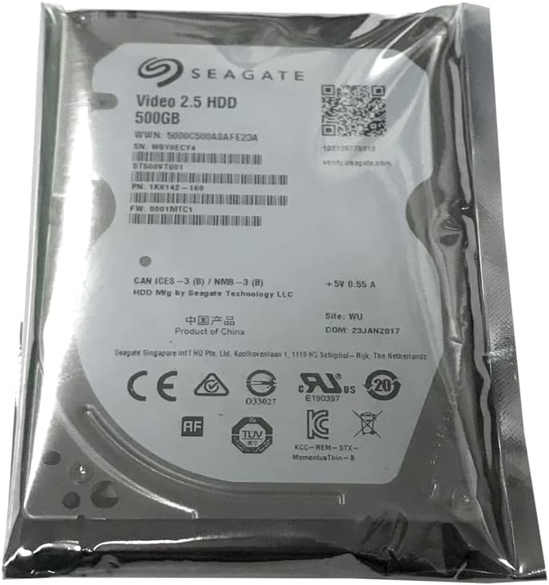 Seagate ST500VT000 Internal Hard Drive 500 GB (6.35 Cm (2.5 Inch) 5400 RPM SATA Black image number 1