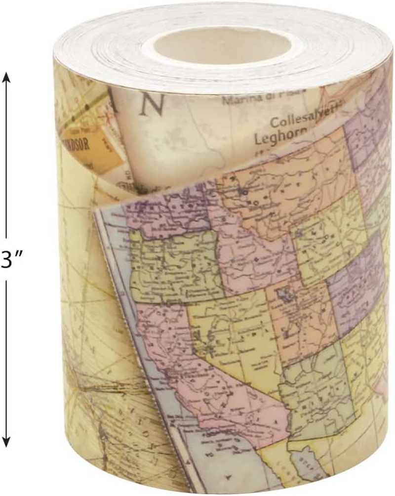 Teacher Created Resources Travel the Map Straight Rolled Border Trim - 50Ft - Decorate Bulletin Boards, Walls, Desks, Windows, Doors, Lockers, Schools, Classrooms, Homeschool & Offices image number 4