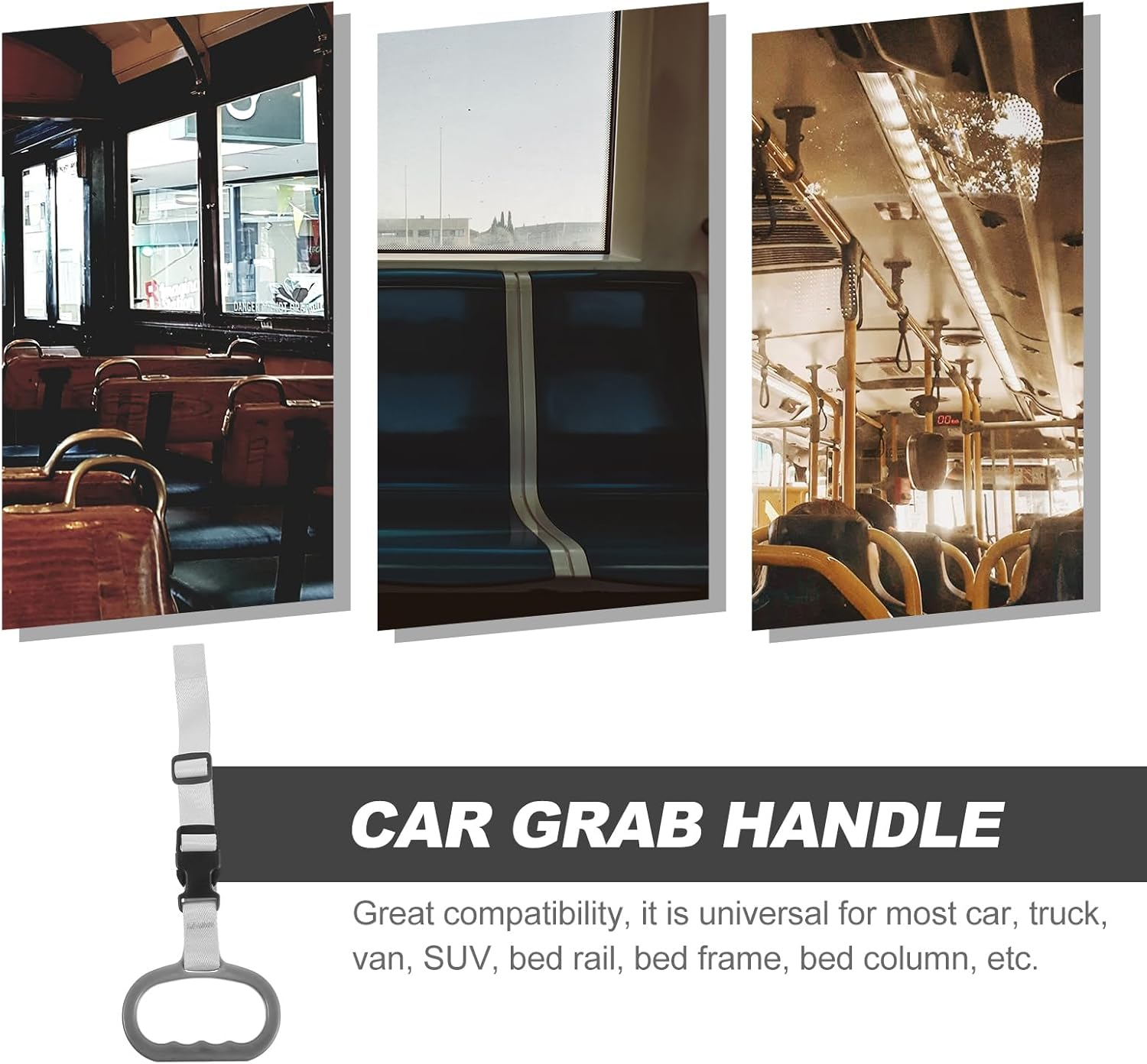 TOVINANNA Automotive Standing Aid, Adjustable Mobility Safety Grab Handle, Portable Vehicle Support Strap Nylon Car Assist Device Grip Handle for Elderly, image number 3