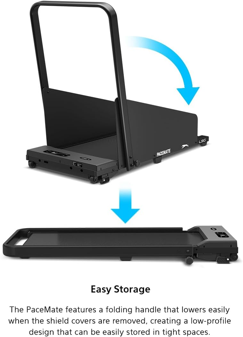LSG Pacemate 2-In-1 Dog Treadmill & Walking Pad for Both Dogs & Humans with Spacious Running Belt, Removable Treadmill Shields for Easy Storage, LED Display with Metrics & Convenient Transport Wheels image number 6