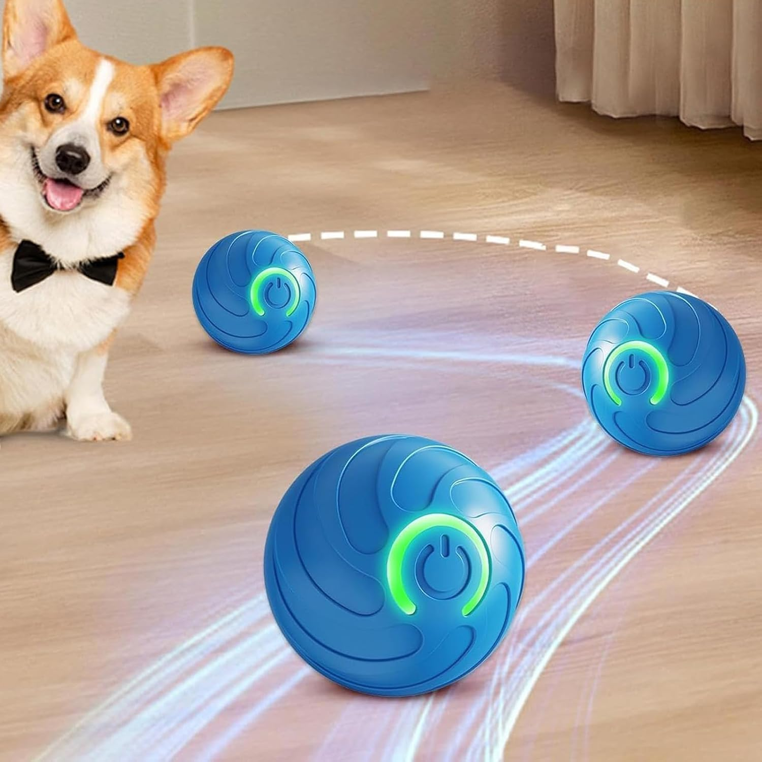Interactive Smart Bouncing Ball Dog Toy, Moving Pet Exercise Toy, Orange image number 6
