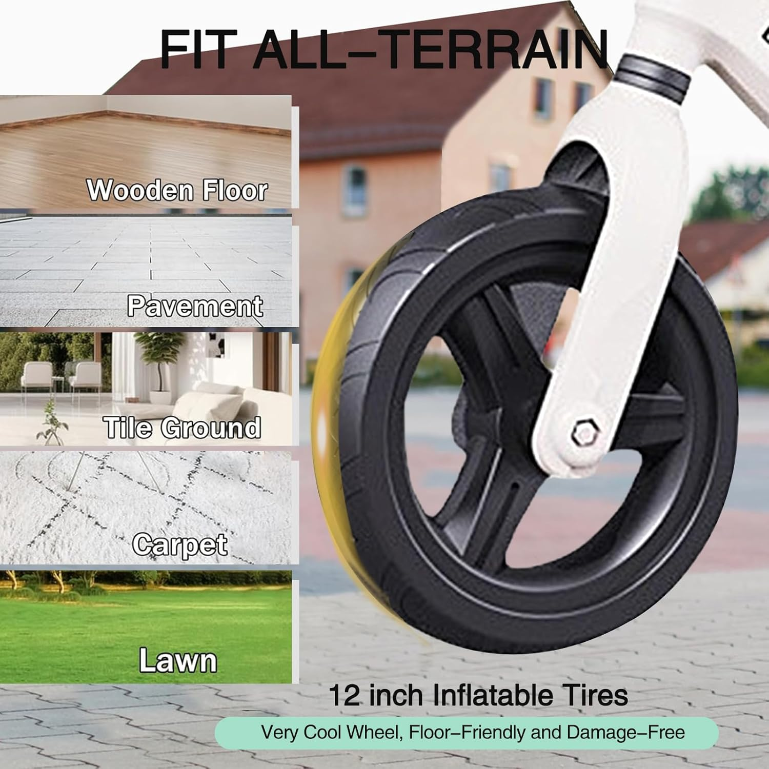 Toddler Balance Bike, 12" No Pedal Balance Bicycle for 2-7 Years Old Kids, Lightweight Sport Training Bike with Adjustable Handlebar and Seat, Steady Balancing, Gift Bike Toys for Boys Girls image number 1