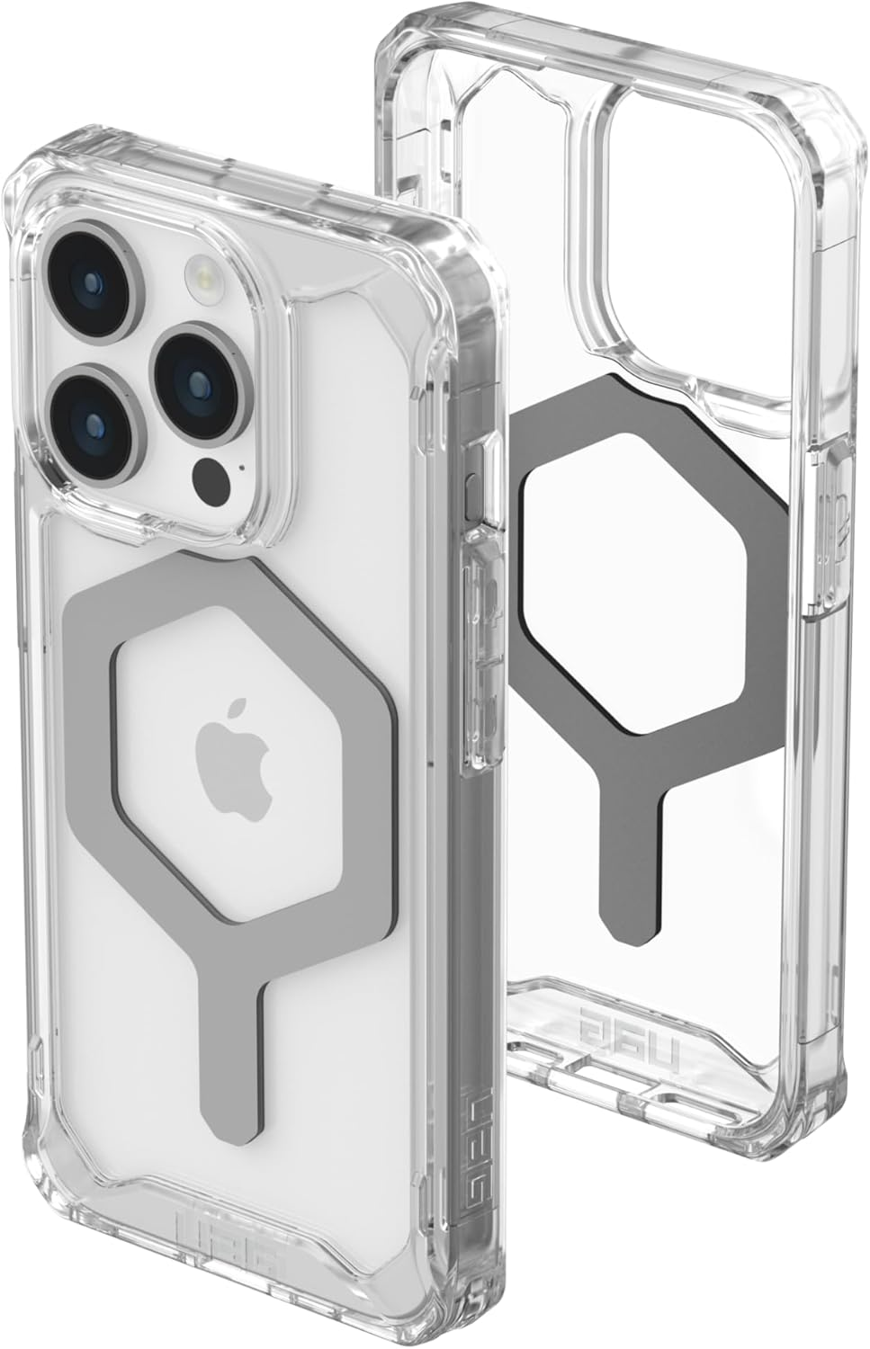 UAG Plyo Magsafe Apple Iphone 15 Pro (6.1") Case - Ice/Silver (114286114333),16Ft. Drop Protection (4.8M), Armored Shell, Air -Soft Corners