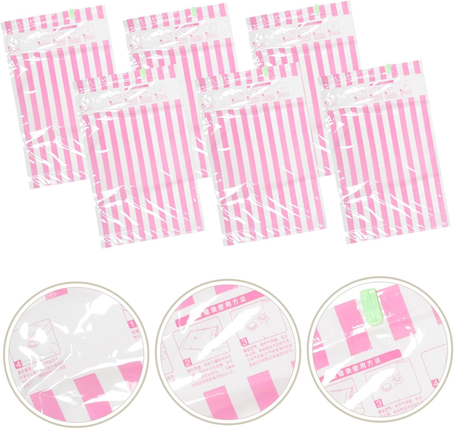 OKUMEYR 10Pcs Space Saving Storage Bags Vacuum Sealer Bags for Travel Accessories image number 3