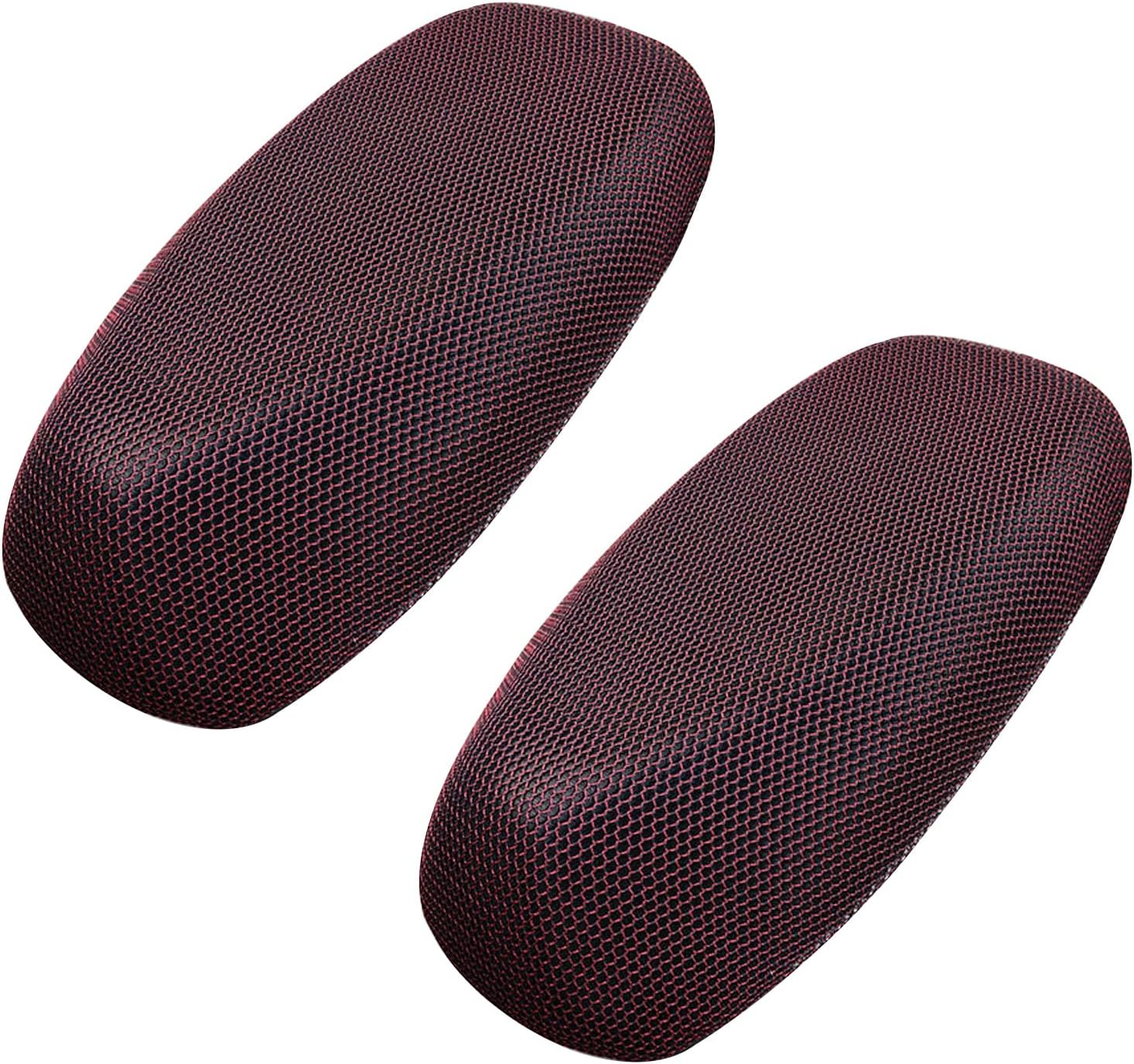 2Pcsblack Motorcycle Scooter Seat Cover Seat Anti-Slip Cushion 3D Spacer Mesh Fabric,Fitselectric Vehicle Andscooter, Xx-Large (Black, XL)